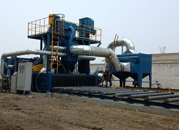 鋼板預處理拋丸機